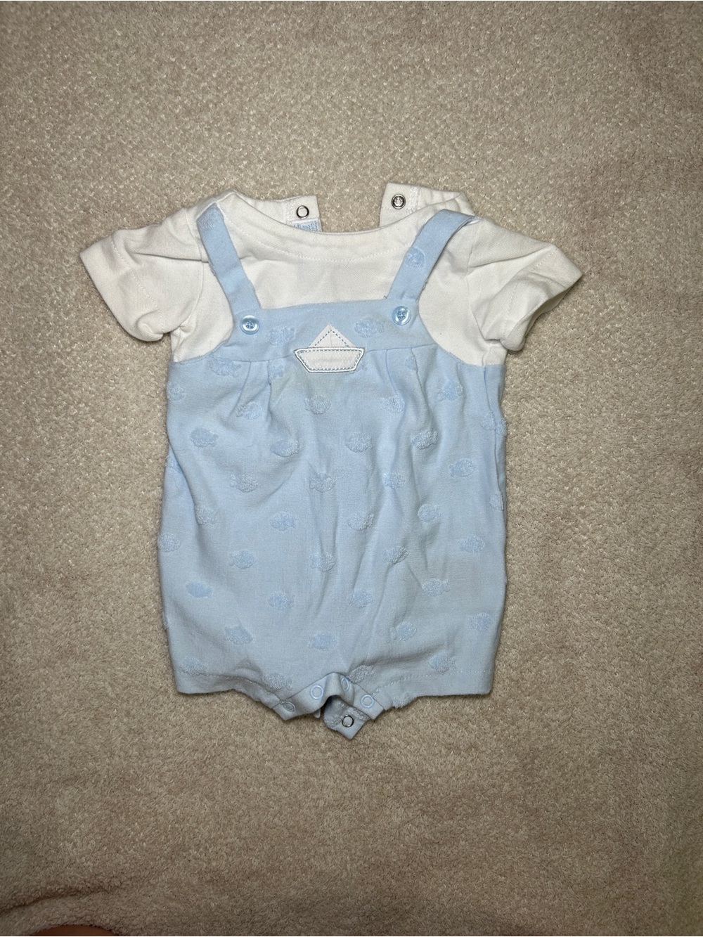 Baby boy Mayoral newborn romper